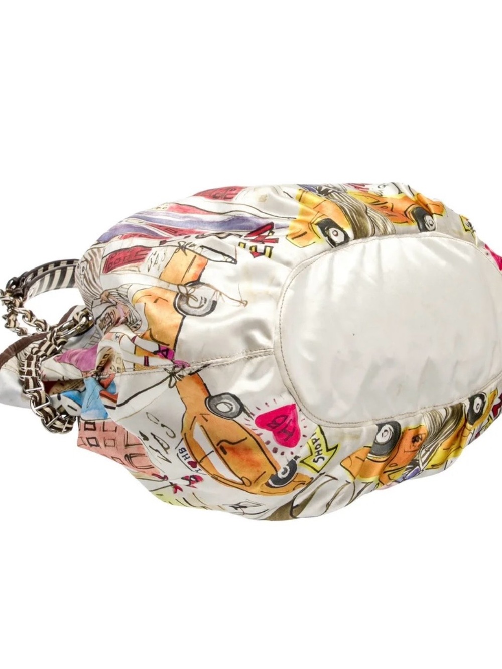 Rare henri bendel Multicolor Illustrated Cityscape Shoulder Bag - Picture 6 of 7
